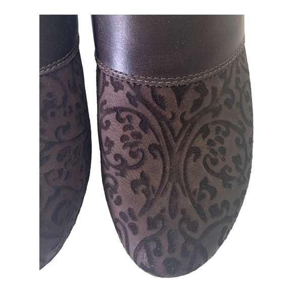 Dansko Brown Suede Leather Patterned l - Picture 3 of 11